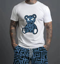 Ensemble Croix-Short Imprimé Ours 3D Pour Homme Border-T À Manches-Chemise Costume Sport Super Plus Taille Top Casual Lâche En Plein Air Été