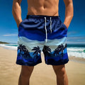 Short de Plage Homme Imprimé Britannique – Polyester Léger