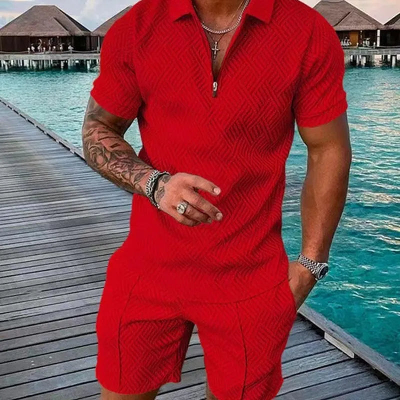 Hommes Couleur Unie Ensembles De Shorts Vêtements Pour Hommes
