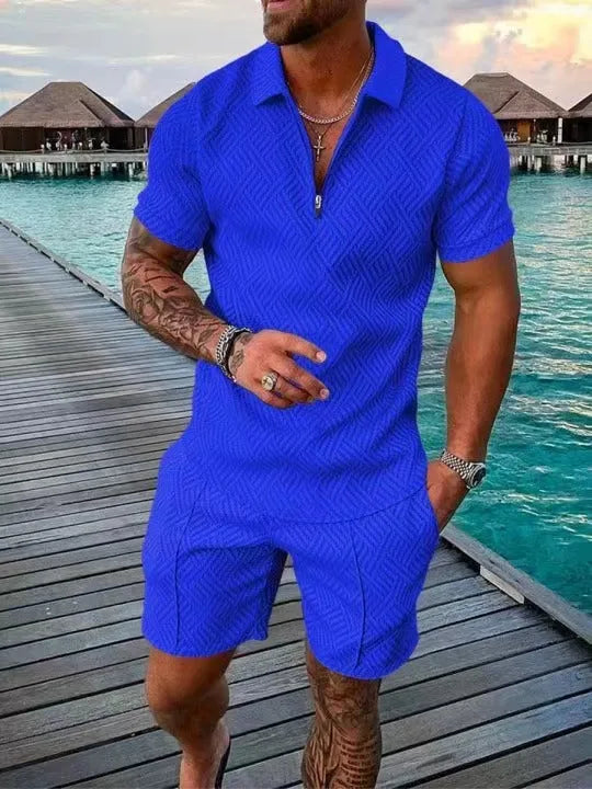 Hommes Couleur Unie Ensembles De Shorts Vêtements Pour Hommes