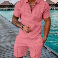 Hommes Couleur Unie Ensembles De Shorts Vêtements Pour Hommes