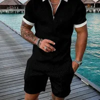 Hommes Couleur Unie Ensembles De Shorts Vêtements Pour Hommes