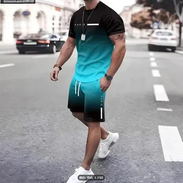 Décontractée Hommes Hip Hop Style Simple Vêtement De Rue Lettre Polyester Tissu De Maille Ensemble Coordonné De Shorts