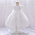 Robe Princesse Fille Motif Fleurs En Polyester Avec Tulle, Longueur Chevilles, Pour Bébé 0-2 Ans