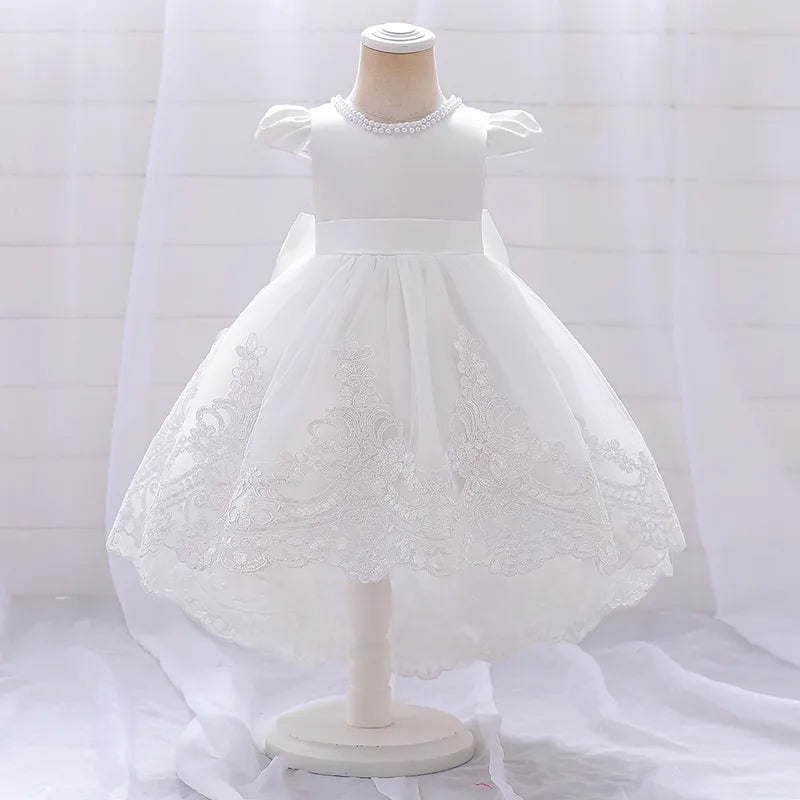 Robe Princesse Fille Motif Fleurs En Polyester Avec Tulle, Longueur Chevilles, Pour Bébé 0-2 Ans