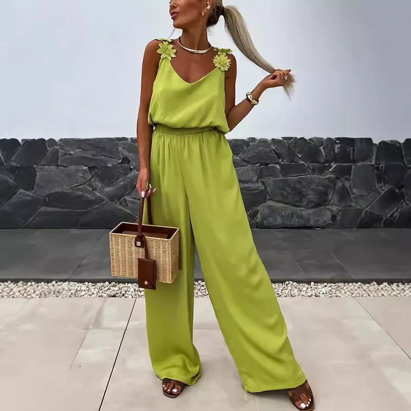 Femmes Vacances Du Quotidien Bodys Vêtement De Rue Couleur Unie Toute La Longueur Poche Combinaisons