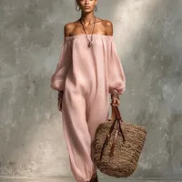 Combinaison Femme À Motif Uni Pour Tenue Décontractée