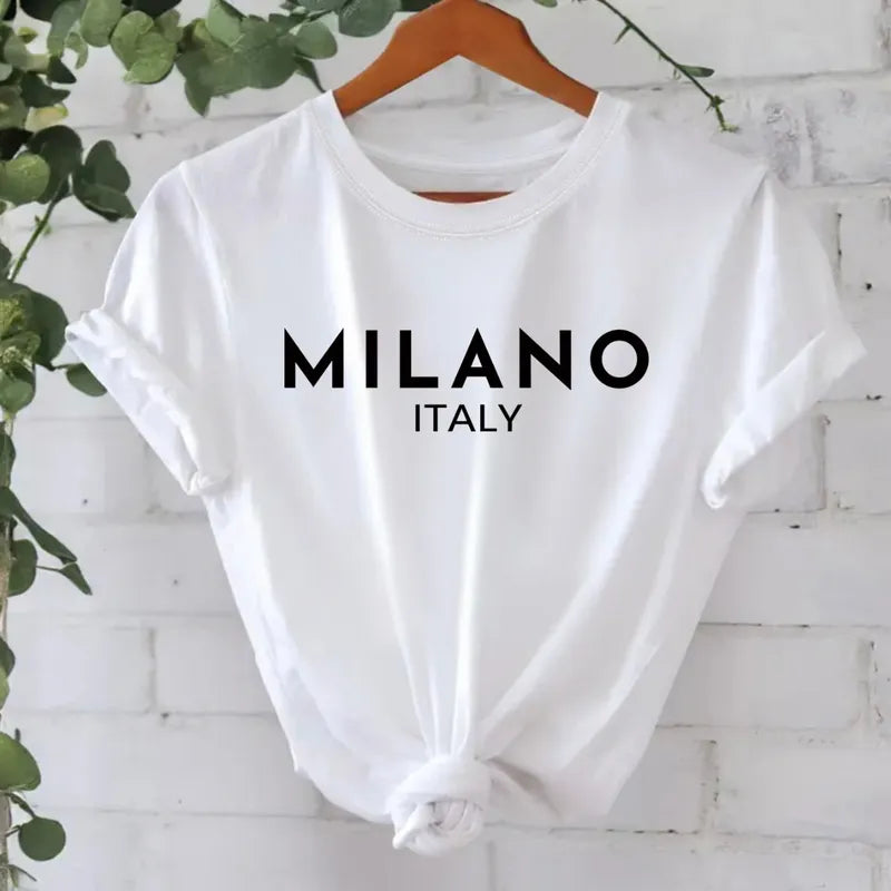 Femmes Vêtement Milano Manche Courte Impression T-shirts