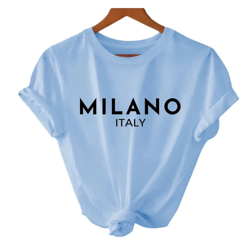 Femmes Vêtement Milano Manche Courte Impression T-shirts