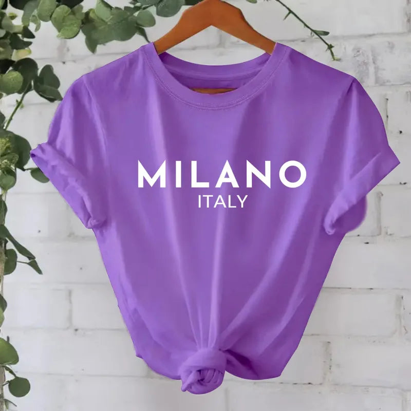 Femmes Vêtement Milano Manche Courte Impression T-shirts