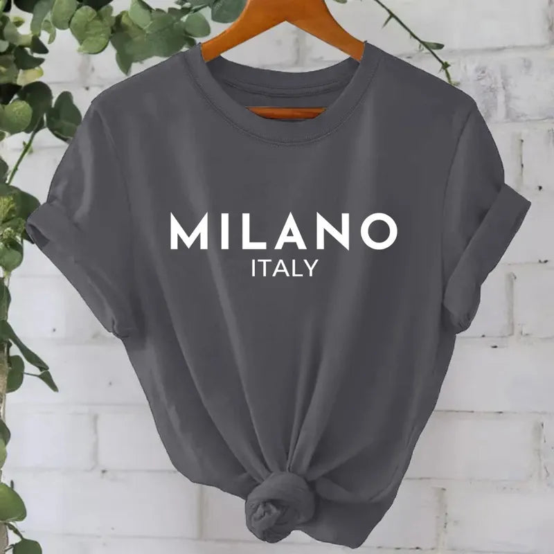Femmes Vêtement Milano Manche Courte Impression T-shirts