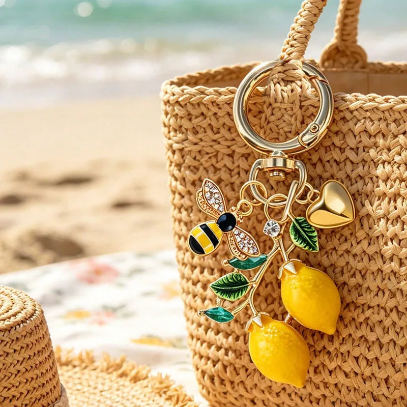Bijoux De Sac En Alliage Au Style Tropical, Accessoires Élégants Pour Sacs Décoratifs