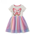 Robe Princesse Fille Sequin Brodé Maille – Vêtements D'été Élégants Pour Enfants