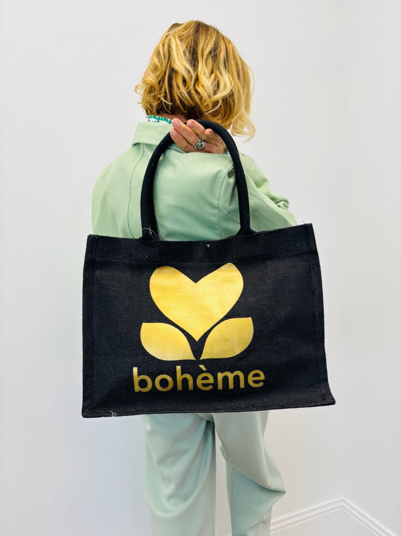 Sac Cabas Esprit Bohème Cœur Graphique