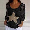 Femmes Vêtement De Rue Star Manches 3/4 Blouses