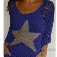Femmes Vêtement De Rue Star Manches 3/4 Blouses