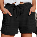 Shorts Décontractés Couleur Unie Femme – Style Vacances