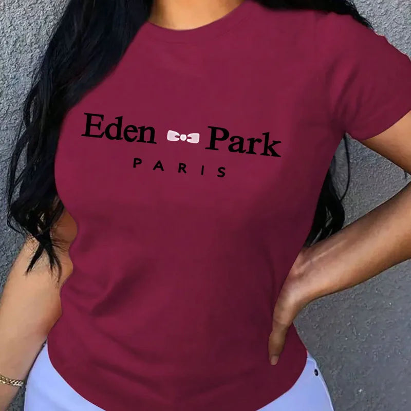 Manche Courte Impression T-shirts – Eden&Park