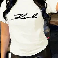 Manche Courte Impression T-shirts – Love