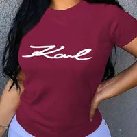 Manche Courte Impression T-shirts – Love