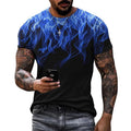 Hommes Impression Des Sports Col Rond Manche Courte Ample T-shirt Homme