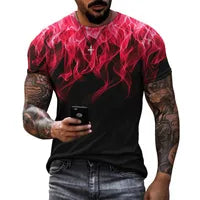 Hommes Impression Des Sports Col Rond Manche Courte Ample T-shirt Homme