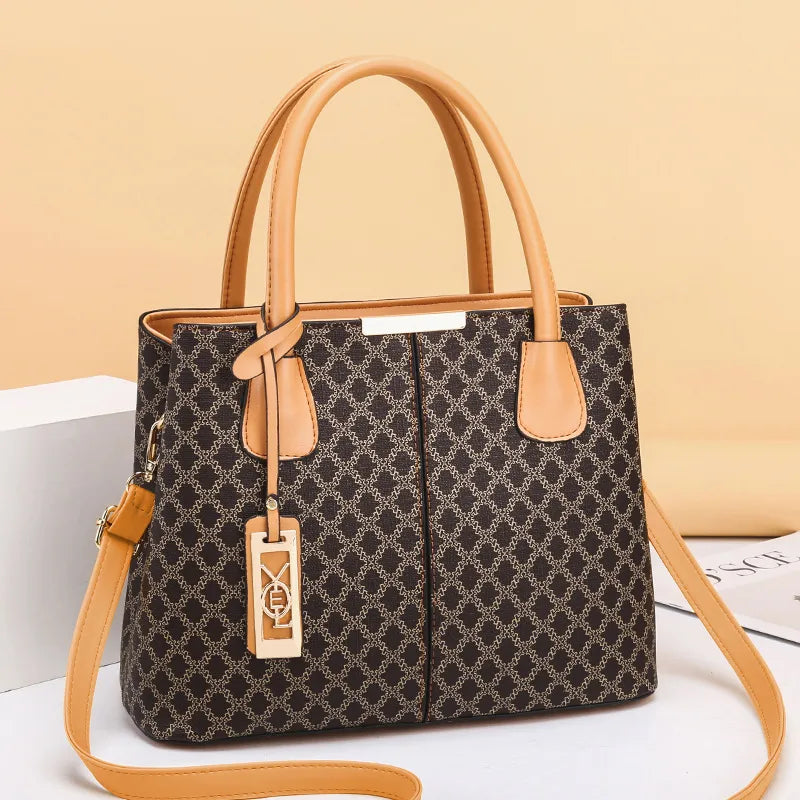 Grand Sac à Épaule Femme Simili Cuir — Mode Tendance Toutes Saisons
