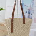 Sac Paille Carré Femme 🌾 | Tresse & Bandoulière – Simple, Chic & Idéal Été