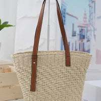 Sac Paille Carré Femme 🌾 | Tresse & Bandoulière – Simple, Chic & Idéal Été