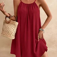 Robe d'Été à Bretelles Femme – Coton Doux Sans Manches | Idéale Voyage