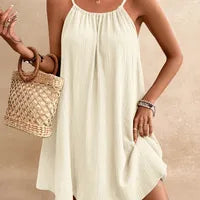 Robe d'Été à Bretelles Femme – Coton Doux Sans Manches | Idéale Voyage