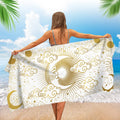 Nouveau Tapis De Mur En Style Nordique Double Face Serviette De Plage Et De Bain Imprimé Soleil En Polyester