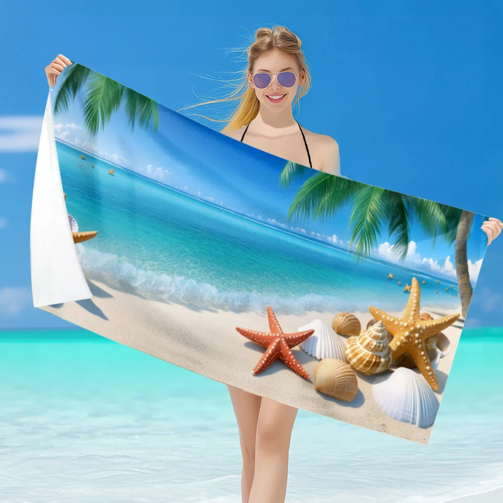 Serviette de Plage Grande Taille – Douce, Absorbante & Confortable | Plage & Piscine