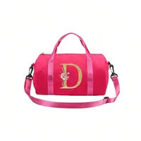 Trousse De Maquillage Pour Femmes En Polyester Avec Motif Lettres, Adaptée Pour Toutes Saisons