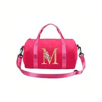 Trousse De Maquillage Pour Femmes En Polyester Avec Motif Lettres, Adaptée Pour Toutes Saisons