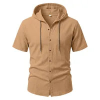 T-shirt Homme Décontracté - Manches Courtes, Polyester, Motif Uni