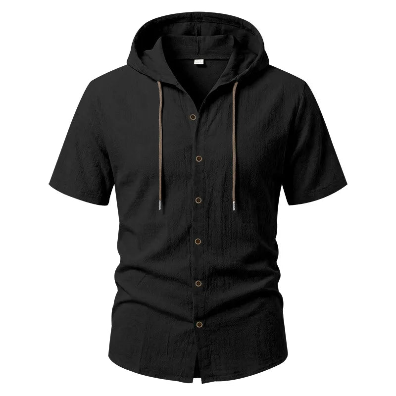 T-shirt Homme Décontracté - Manches Courtes, Polyester, Motif Uni