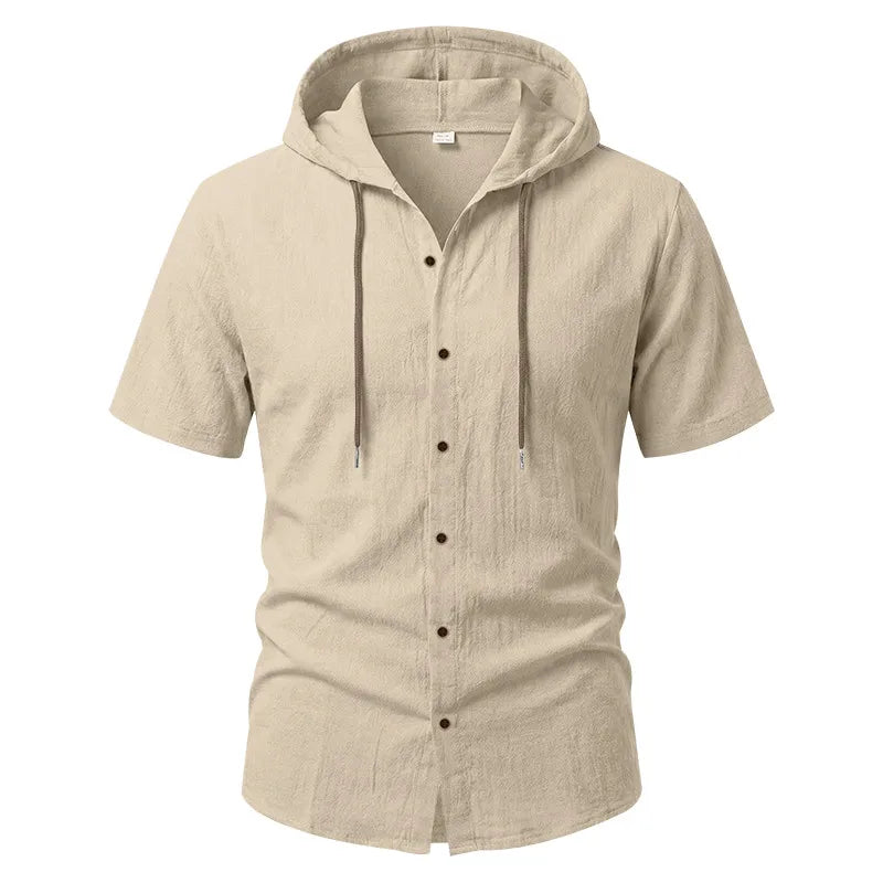 T-shirt Homme Décontracté - Manches Courtes, Polyester, Motif Uni