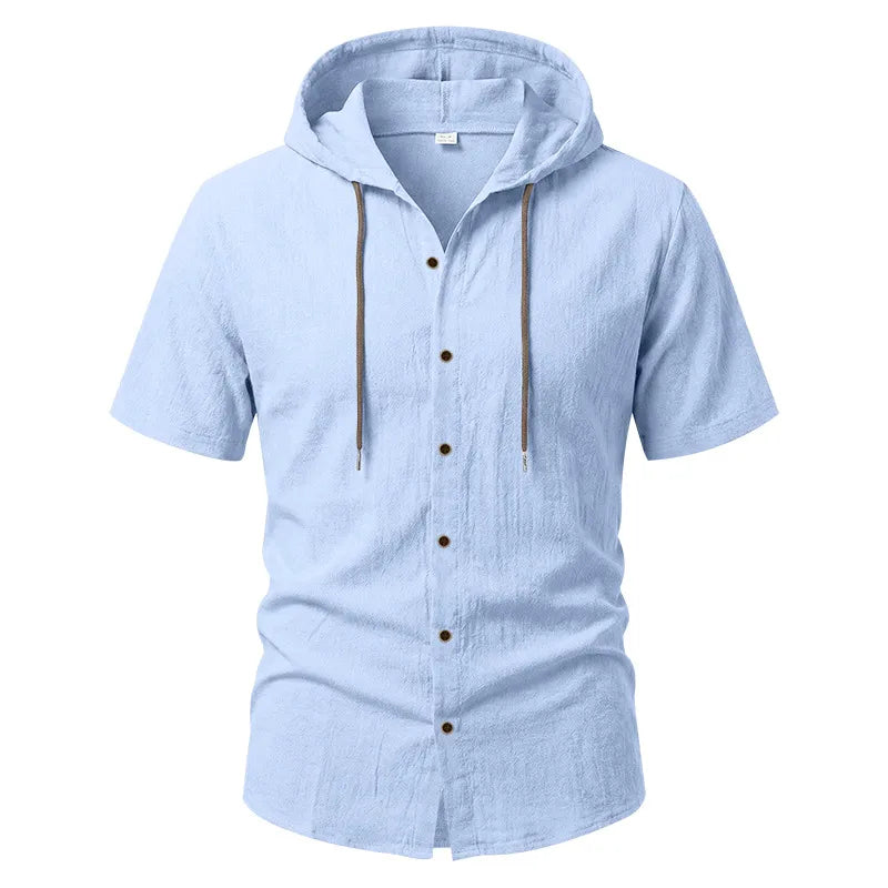 T-shirt Homme Décontracté - Manches Courtes, Polyester, Motif Uni