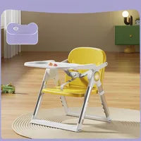 Chaise Haute Pour Enfant En Métal Noir Au Design Luxueux, Idéale Pour Un Usage À Domicile Confortable