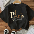 T-shirt Décontracté À Manches Courtes En Coton (plus De 70%) Avec Impression 3D Paris