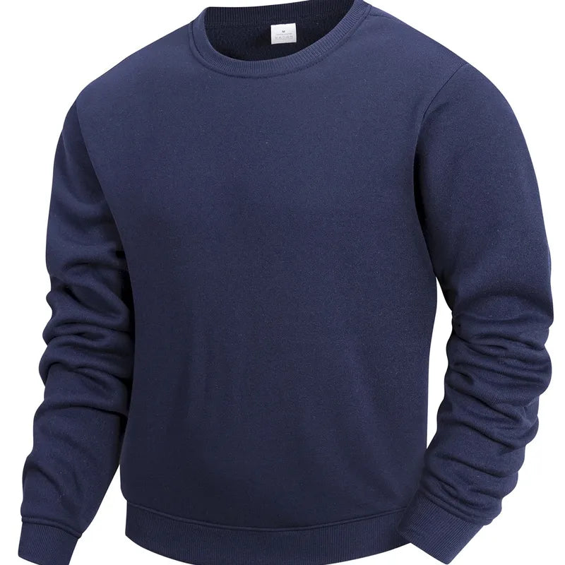 Sweat-shirt Homme En Polyester À Col Rond Et Coupe Pull Pour Le Printemps