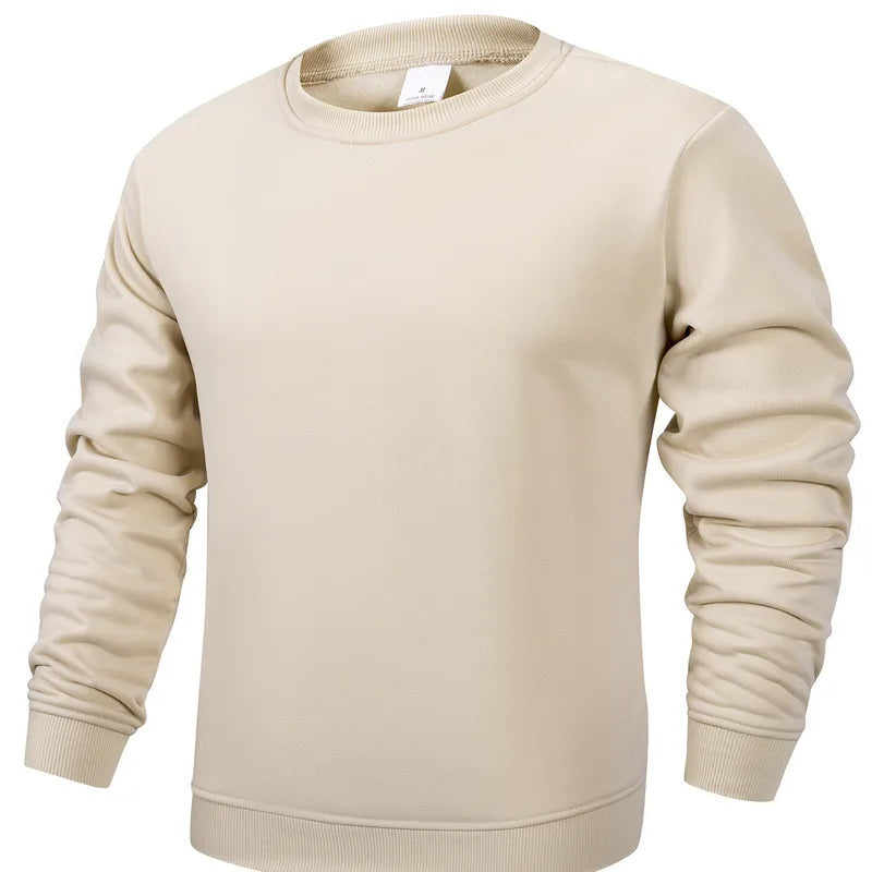 Sweat-shirt Homme En Polyester À Col Rond Et Coupe Pull Pour Le Printemps