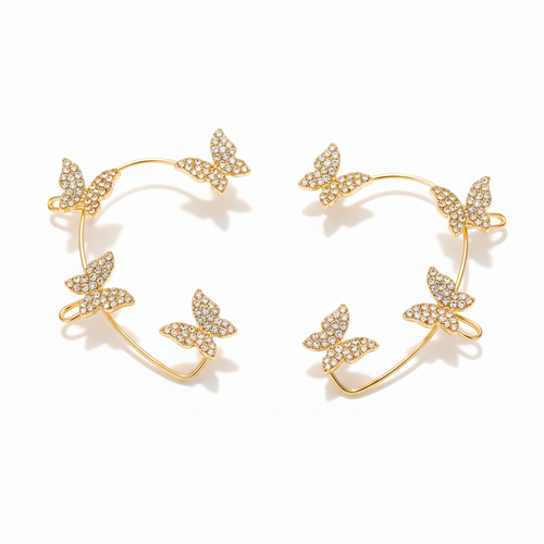 Butterfly ear cuff gold
