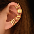 Jeu Rétro Style Simple Géométrique Placage Alliage Clips D'oreille