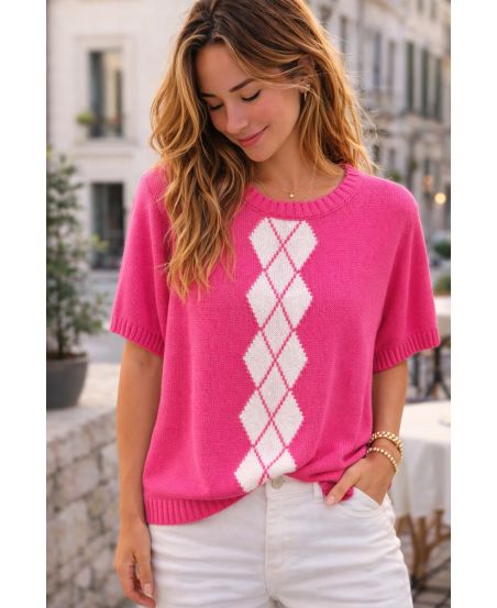Diamond knit sweater – Soft knit & Italian style