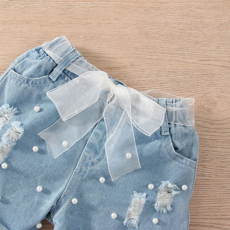 Style Classique Couleur Unie Coton (plus De 30%) Filles Vêtements Ensembles