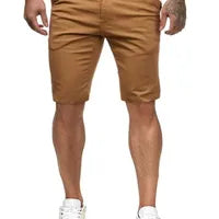 Shorts Décontractés Pour Hommes Style Européen Et Américain Été Coton Élastique Taille Moyenne Longueur Basse Sportif
