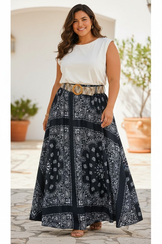 Jupe Paisley Maxi