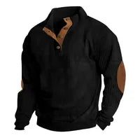 Hommes Style Simple Bande Couleur Unie Manche Longue Hoodies Pour Hommes